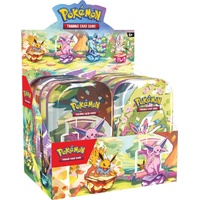 Pokemon TCG Scarlet & Violet 8.5 Prismatic Evolutions Mini Tin SEALED DISPLAY BOX