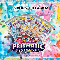 POKEMON TCG Prismatic Evolutions Booster Pack - X5