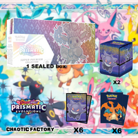 Pokemon TCG Prismatic Evolutions Super Premium Collection x Accessory Bundle