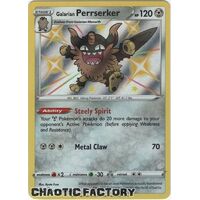 Galarian Perrserker - SV87/SV122 - Shiny Rare NM