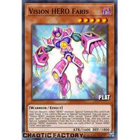 Platinum Secret Rare RA01-EN004 Vision HERO Faris 1st Edition NM