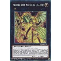 RA01-EN039 Number 100: Numeron Dragon Secret Rare 1st Edition NM