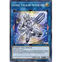 Platinum Secret Rare RA01-EN045 Code Talker Inverted 1st Edition NM