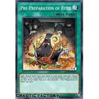 RA01-EN055 Pre-Preparation of Rites Secret Rare 1st Edition NM