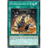 RA01-EN055 Pre-Preparation of Rites Super Rare 1st Edition NM