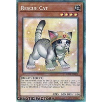 Collector's Rare RA02-EN001 Rescue Cat (alternate art) 1st Edition NM