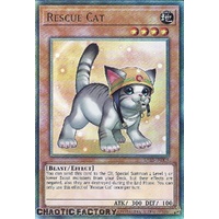 Ultimate Rare RA02-EN001 Rescue Cat (alternate art) 1st Edition NM