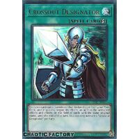 RA02-EN063 Crossout Designator Ultra Rare 1st Edition NM