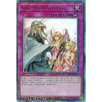 Ultimate Rare RA02-EN078 Solemn Warning 1st Edition NM