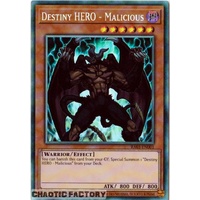RA03-EN001 Destiny HERO - Malicious Collector's Rare 1st Edition NM