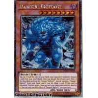 RA03-EN019 Danger! Bigfoot! (alternate artwork) Platinum Secret Rare 1st Edition NM