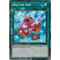 RA03-EN056 One for One (alternate artwork) Collector's Rare 1st Edition NM