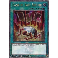RA03-EN114 Card of Safe Return Quarter Century Secret Rare 1st Edition NM