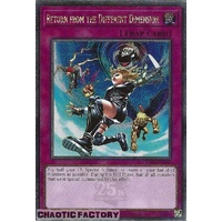 RA03-EN140 Return From The Different Dimension Quarter Century Secret Rare 1st Edition NM