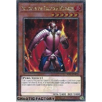 RA03-EN143 Thestalos the Firestorm Monarch Quarter Century Secret Rare 1st Edition NM