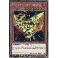 RA03-EN147 Sacred Phoenix of Nephthys Platinum Secret Rare 1st Edition NM