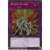 RA03-EN165 Icarus Attack Quarter Century Secret Rare 1st Edition NM