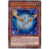 RA03-EN179 Crystal Beast Sapphire Pegasus Quarter Century Secret Rare 1st Edition NM