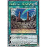 RA03-EN181 Ancient City - Rainbow Ruins Quarter Century Secret Rare 1st Edition NM