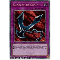 RA03-EN204 Kunai with Chain Quarter Century Secret Rare 1st Edition NM