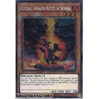 RA03-EN256 Burner, Dragon Ruler of Sparks Platinum Secret Rare 1st Edition NM