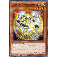 RA04-EN028 Utopic Onomatopoeia Platinum Secret Rare 1st Edition NM
