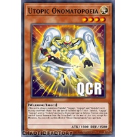RA04-EN028 Utopic Onomatopoeia Quarter Century Secret Rare 1st Edition NM