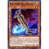 RA04-EN029 Evil HERO Adusted Gold Platinum Secret Rare 1st Edition NM