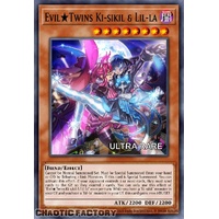 RA04-EN037 Evil★Twins Ki-sikil & Lil-la Ultra Rare 1st Edition NM