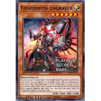 RA04-EN049 Fiendsmith Engraver Platinum Secret Rare 1st Edition NM