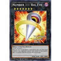 RA04-EN062 Number 11: Big Eye Platinum Secret Rare 1st Edition NM
