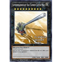 RA04-EN063 Superdreadnought Rail Cannon Gustav Max Platinum Secret Rare 1st Edition NM