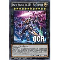 RA04-EN070 Divine Arsenal AA-ZEUS - Sky Thunder ALT ART QCR ONLY Quarter Century Secret Rare 1st Edition NM