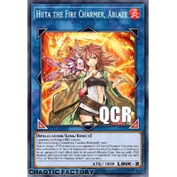 RA04-EN074 Hiita the Fire Charmer, Ablaze Quarter Century Secret Rare 1st Edition NM