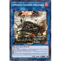 RA04-EN077 Amphibious Swarmship Amblowhale Platinum Secret Rare 1st Edition NM