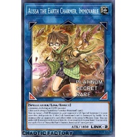 RA04-EN078 Aussa the Earth Charmer, Immovable Platinum Secret Rare 1st Edition NM