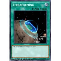 RA04-EN084 Terraforming Platinum Secret Rare 1st Edition NM