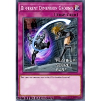 RA04-EN101 Different Dimension Ground Platinum Secret Rare 1st Edition NM