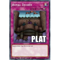RA04-EN113 Royal Decree Platinum Secret Rare 1st Edition NM