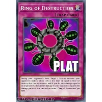 RA04-EN119 Ring of Destruction Platinum Secret Rare 1st Edition NM