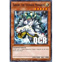 RA04-EN125 Zaborg the Thunder Monarch Quarter Century Secret Rare 1st Edition NM