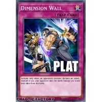 RA04-EN127 Dimension Wall Platinum Secret Rare 1st Edition NM
