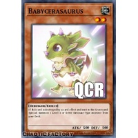 RA04-EN131 Babycerasaurus Quarter Century Secret Rare 1st Edition NM