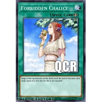 RA04-EN137 Forbidden Chalice Quarter Century Secret Rare 1st Edition NM