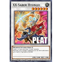 RA04-EN140 XX-Saber Hyunlei Platinum Secret Rare 1st Edition NM
