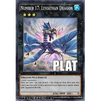 RA04-EN154 Number 17: Leviathan Dragon Platinum Secret Rare 1st Edition NM