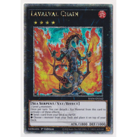 RA04-EN162 Lavalval Chain Quarter Century Secret Rare 1st Edition NM