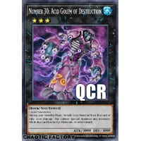 RA04-EN165 Number 30: Acid Golem of Destruction Quarter Century Secret Rare 1st Edition NM