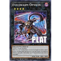 RA04-EN179 Evilswarm Ophion Platinum Secret Rare 1st Edition NM