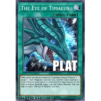 RA04-EN192 The Eye of Timaeus Platinum Secret Rare 1st Edition NM